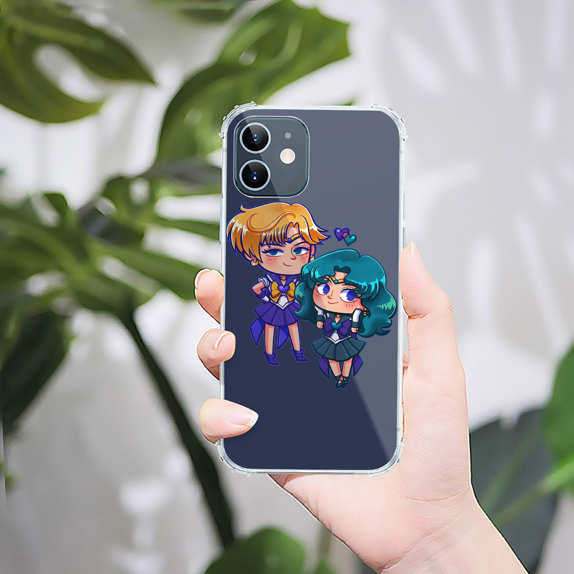 （画像用） 美少女戦士セーラームーン 天王はるか Sailor Moon Tenoh Haruka 【iPhone 12シリーズ対応】透明スマホケース（クリアソフトケース）